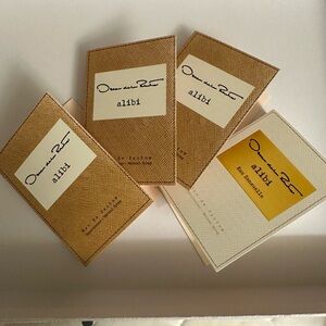 4 Oscar De La Renta ALIBI Women Eau De Parfum Spray Samples 2 ml/0.06 oz ea